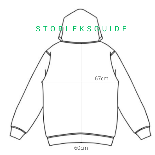 Rekomoda Hoodie Flerfärgad 1985 Bomull Oversized Storlek S