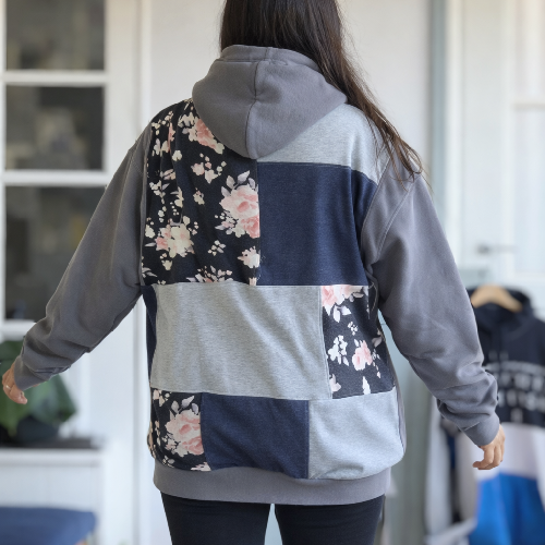 Rekomoda Oversized Hoodie Blommig Bomull Joy Storlek M